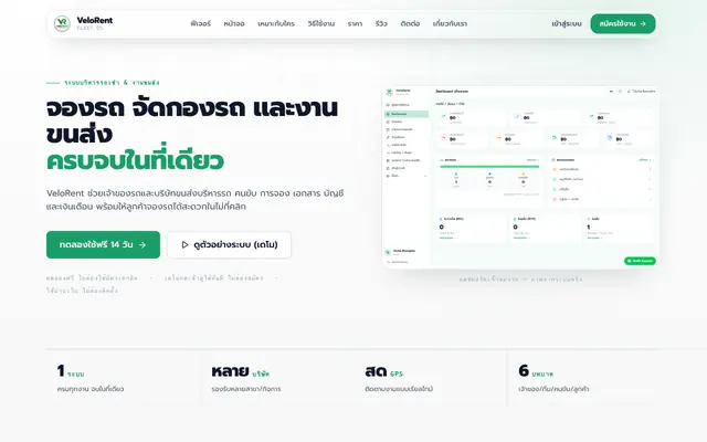 Screenshot of VeloRent
