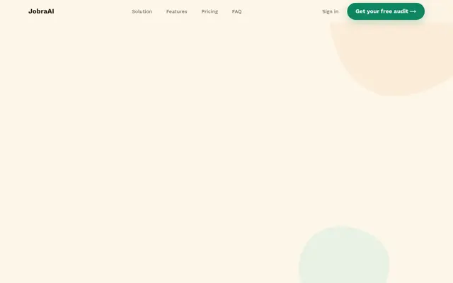 Screenshot of JobraAI — Land More Interviews with AI-Powered Job Search