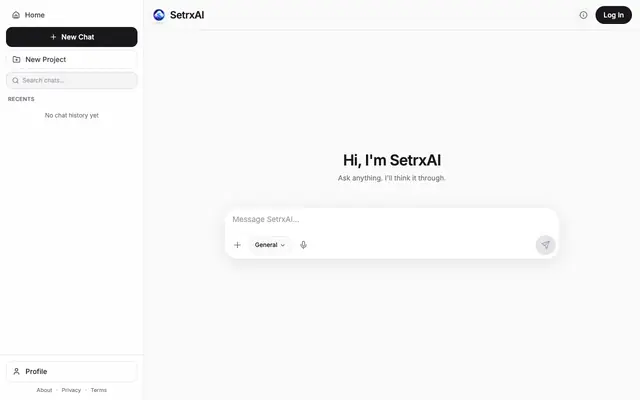 Screenshot of SetrxAI