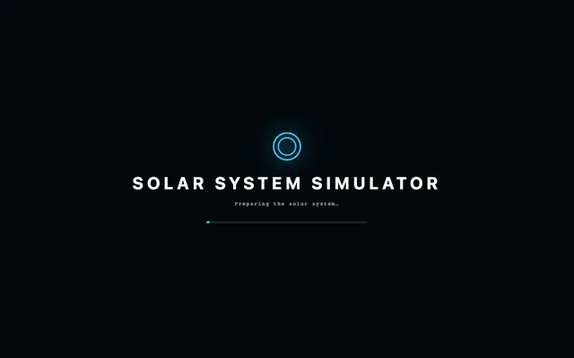 Screenshot of Solar System Simulator