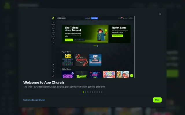 Screenshot of Ape Church
