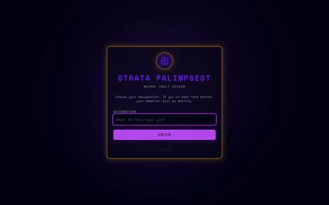 Screenshot of Strata Palimpsest