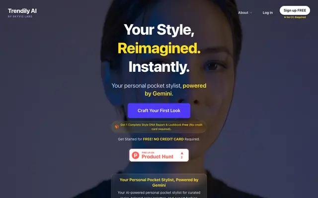 Screenshot of Trendily AI: AI Personal Pocket Stylist & Identity-Preserving Fashion Engine