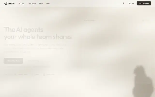 Screenshot of Nairi - Your team's personal agent