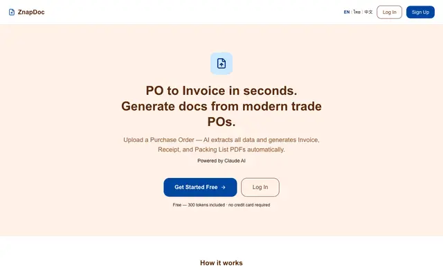 Screenshot of ZnapDoc