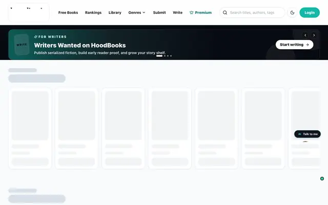 Screenshot of HoodBooks