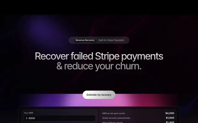 Screenshot of Valkyrie - recover the revenue you didn't know you were losing