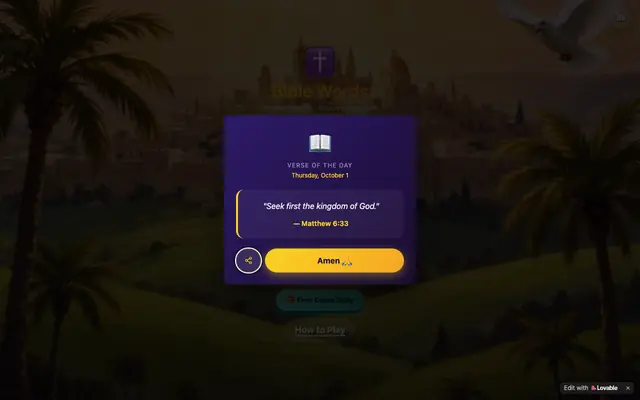 Screenshot of Bible Words - Connect Letters, Discover Scripture