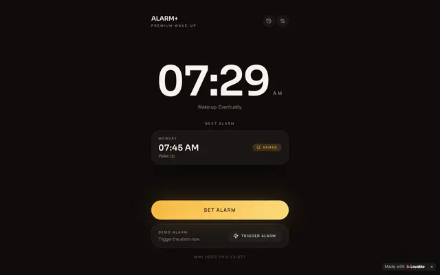 Screenshot of Alarm+ — Premium Wake-Up
