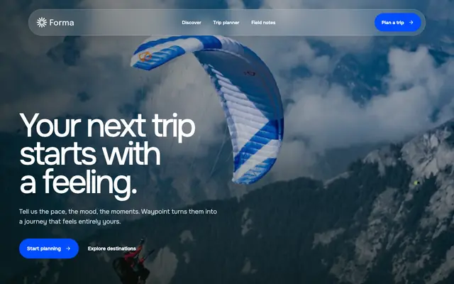 Screenshot of Roamly — Plan a trip worth remembering