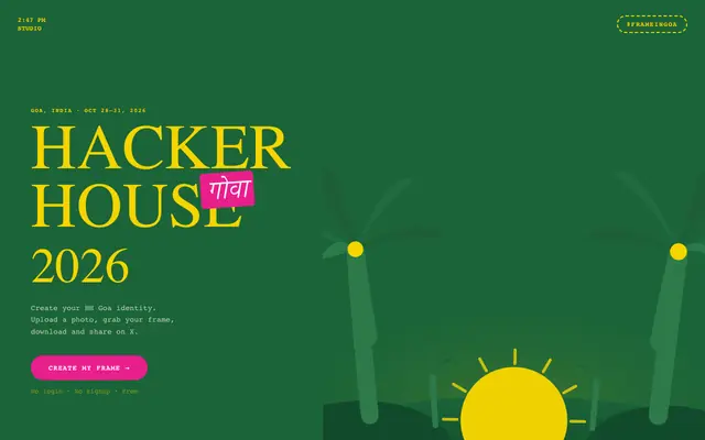Screenshot of Hacker House Goa 2026