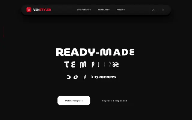 Screenshot of VENSTYLER | Your Ready Made and Premium Component and Templates