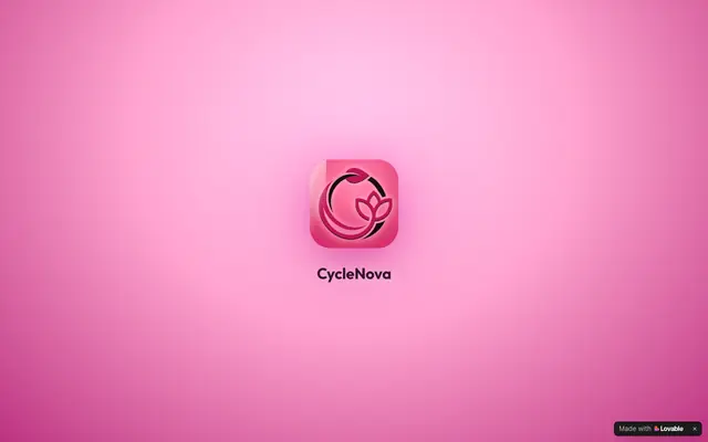 Screenshot of CycleNova — Understand your cycle, trust your body