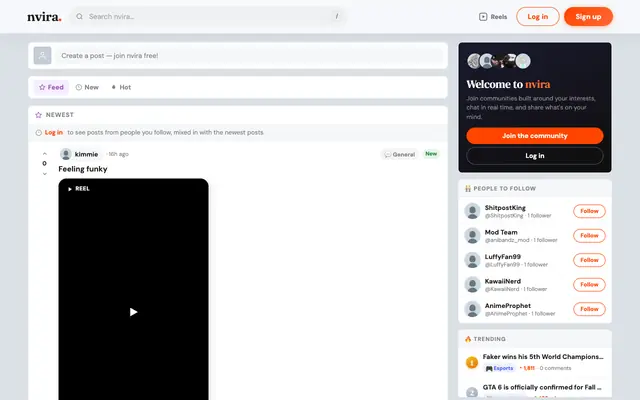 Screenshot of nvira — Private Communities, Chat & Encrypted Messaging