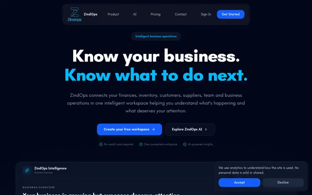 Screenshot of ZindOps - Business Management & Real-Time Live Support Platform