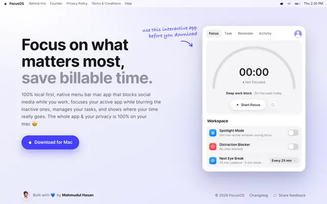Screenshot of Focus on what matters most, save billable time.