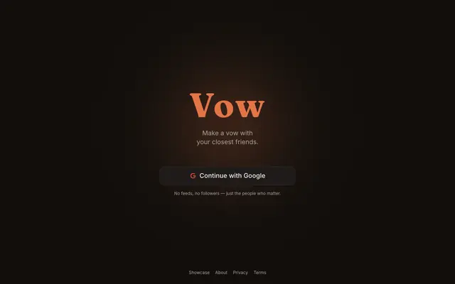Screenshot of Vow