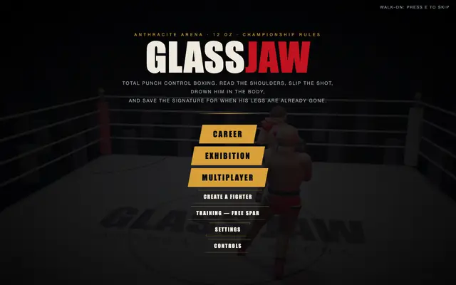 Screenshot of GLASS JAW — Championship Boxing