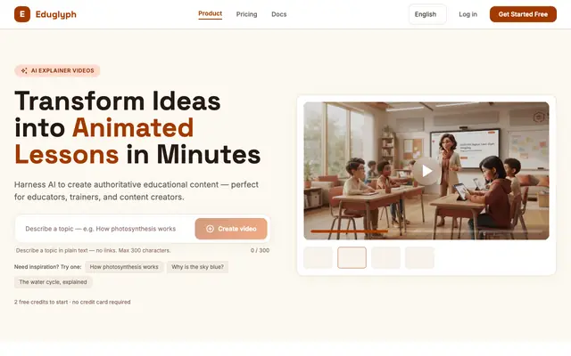 Screenshot of Eduglyph
