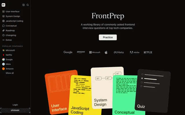 Screenshot of Front Prep - Master Frontend Interviews