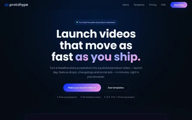 Screenshot of Reelframe Studio