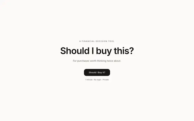 Screenshot of Should I Buy This?