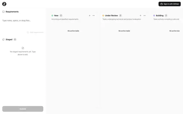 Screenshot of ZO Builder — Professional AI Development Workspace