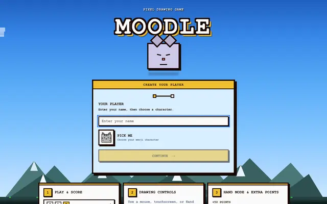 Screenshot of Moodle
