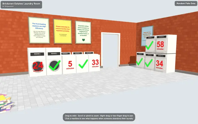 Screenshot of Brickoven Estates Laundry Room - AI Sloperator