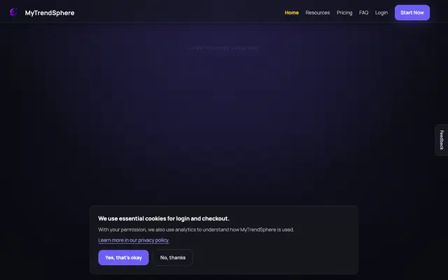Screenshot of Compare YouTube Videos Side by Side | MyTrendSphere