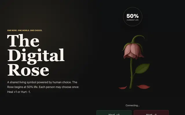 Screenshot of The Digital Rose