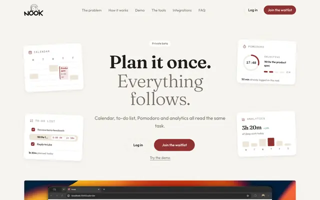 Screenshot of Nook