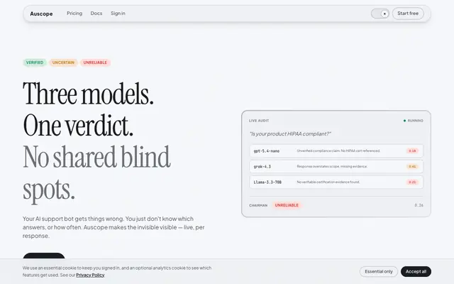 Screenshot of Auscope