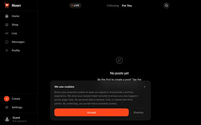Screenshot of Riverr