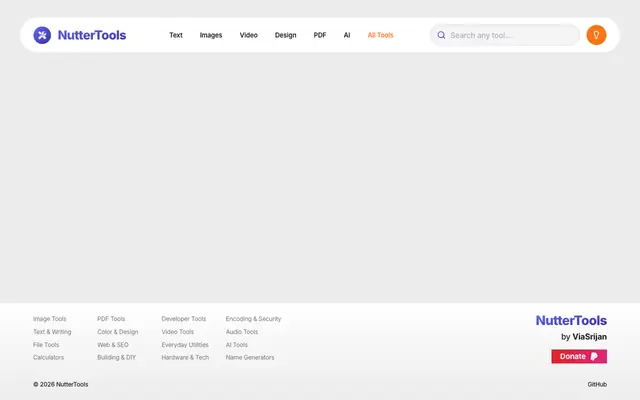 Screenshot of NutterTools