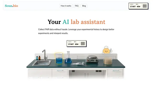 Screenshot of AI Lab Assistant | sous.bio