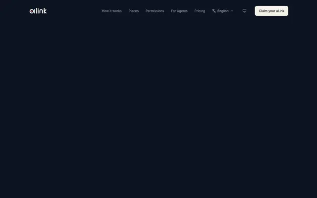 Screenshot of alink — A link that answers for you