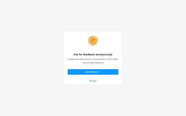 Screenshot of Feedback