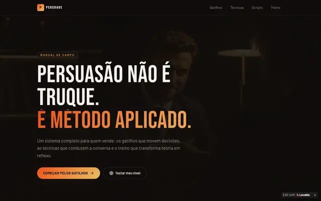 Screenshot of Persuade — Persuasão e Vendas na prática