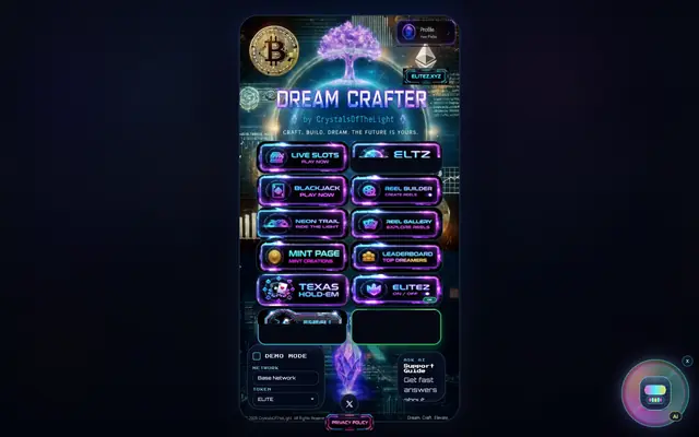 Screenshot of Dream Crafter | Wallet-Connected Games on Base