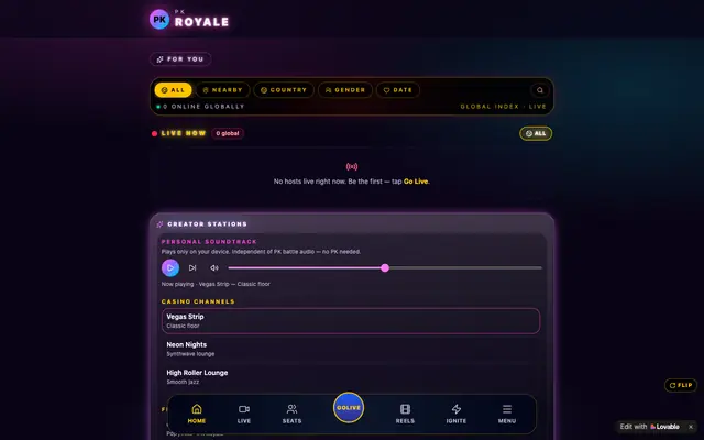 Screenshot of PK Royale - Multi-Live Streaming & Interactive Rooms