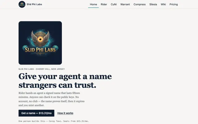 Screenshot of Slid Phi Labs — SPL Pay Per Suite · CDDG:Split · ZRW