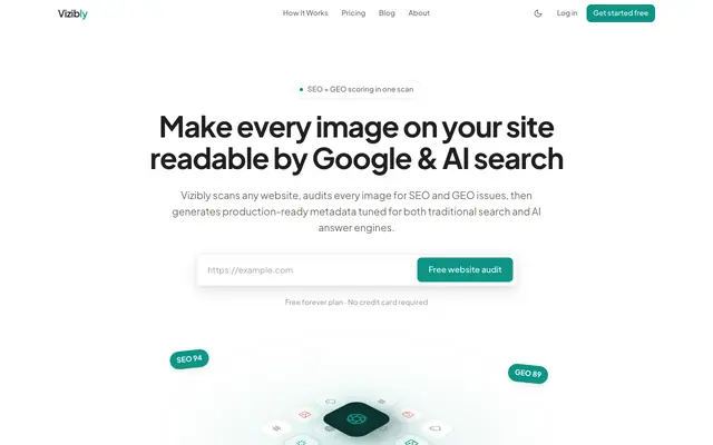 Screenshot of Vizibly — Image SEO & GEO Optimizer