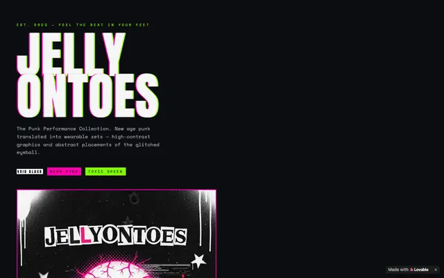 Screenshot of Jellyontoes — The Punk Performance Collection