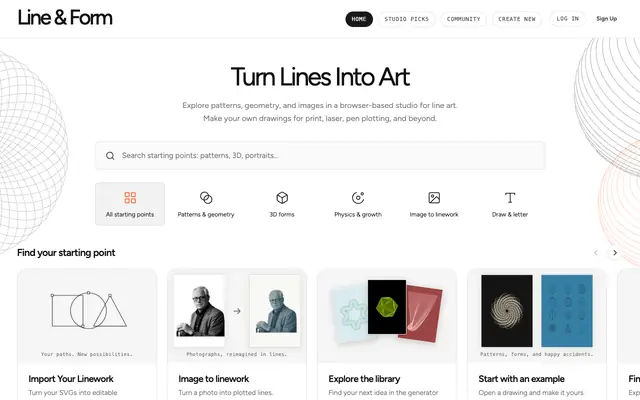 Screenshot of Applied Craft Line & Form