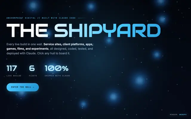 Screenshot of Shipyard Startup Marketplace