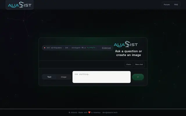 Screenshot of RAG System — Aliasist Tech