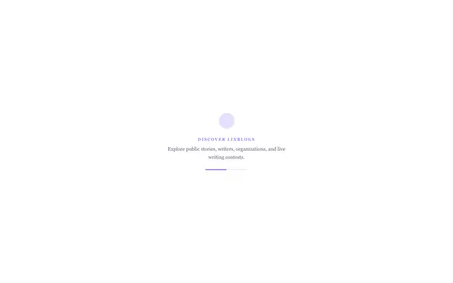 Screenshot of LixBlogs: Read, write and publish beautifully