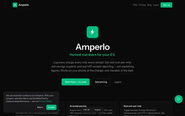 Screenshot of Amperlo