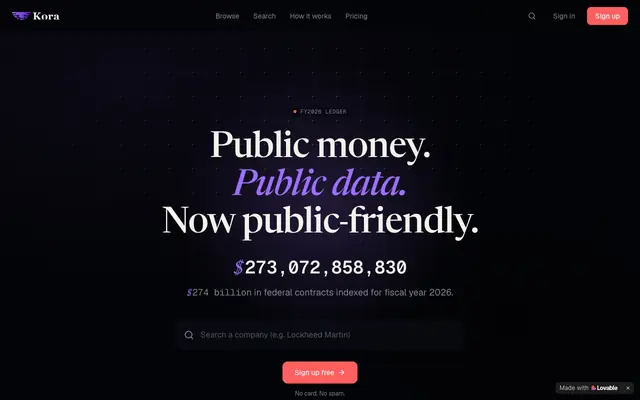 Screenshot of Kora